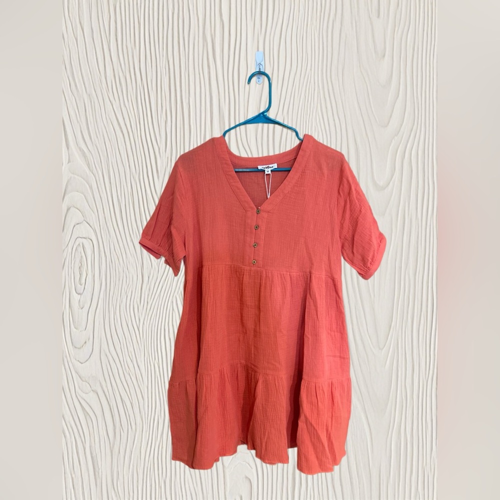 GeeGee Coral Dress - Picture 2 of 6